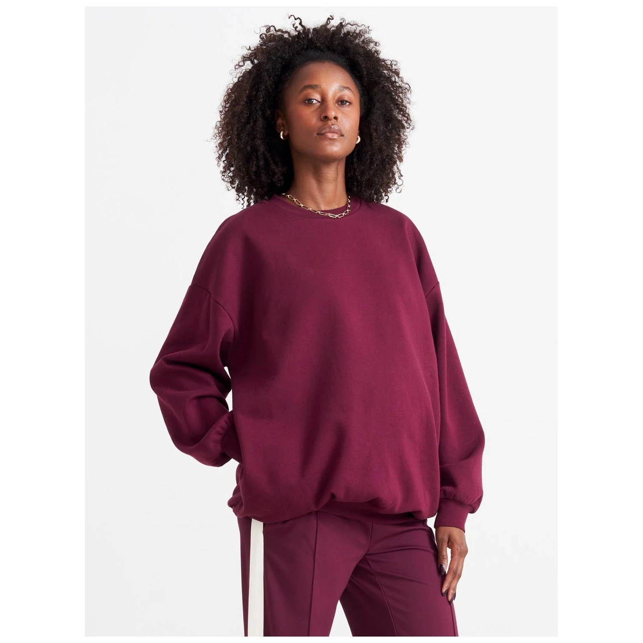 Prénatal Zwangerschapssweater Lange Mouwen Effen Paars 1 Prénatal Zwangerschapssweater Lange Mouwen Effen Paars