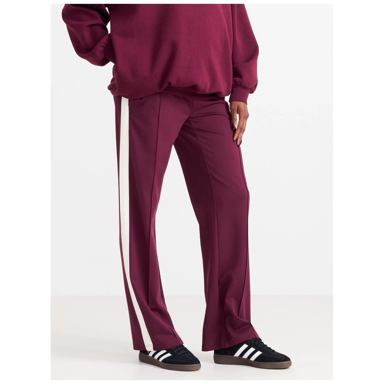 Prénatal Zwangerschapsbroek Lang Strepen Paars 1 Prénatal Zwangerschapsbroek Lang Strepen Paars