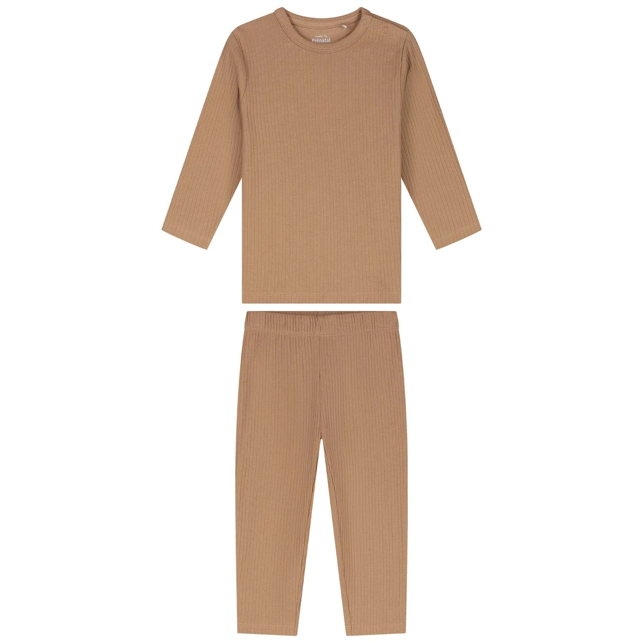 Prenatal Peuter Rib Pyjama Beige 1 Prenatal Peuter Rib Pyjama Beige
