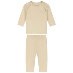 Prenatal Baby Rib Pyjama Beige