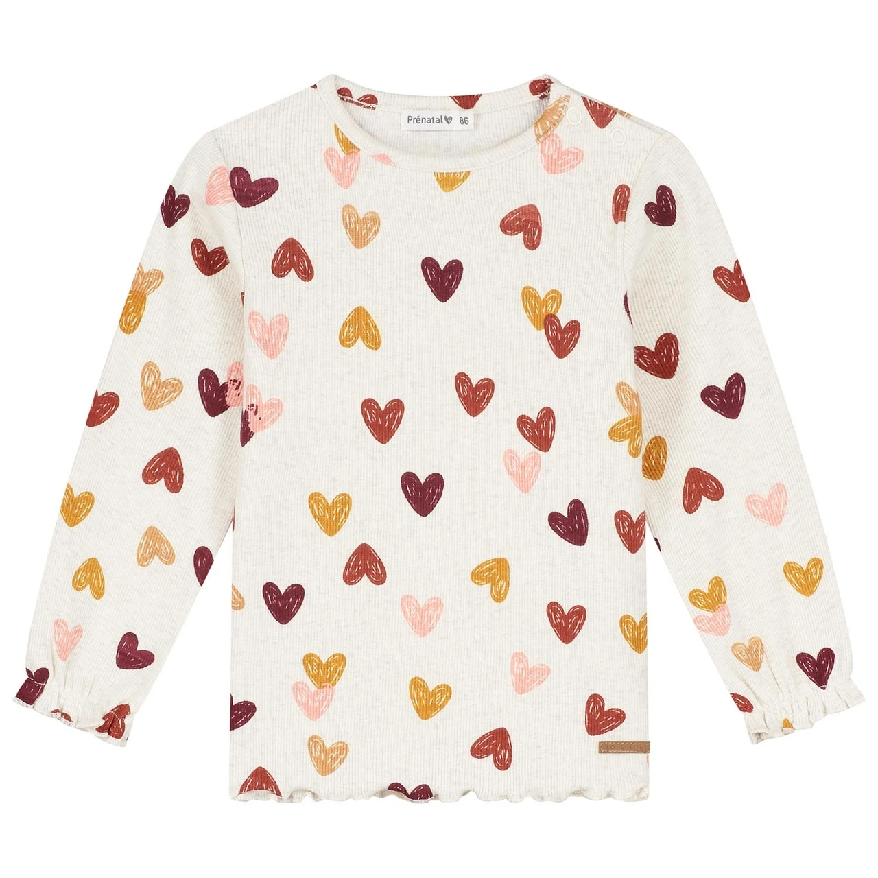 Prénatal Baby Shirt Lange Mouwen Hartjes Multi 1 Prénatal Baby Shirt Lange Mouwen Hartjes Multi