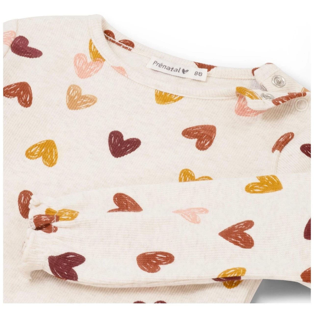 Prénatal Baby Shirt Lange Mouwen Hartjes Multi 3 Prénatal Baby Shirt Lange Mouwen Hartjes Multi - Afbeelding 3