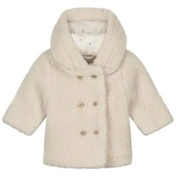 Prénatal Baby Winterjas Lange Mouwen Effen Wit