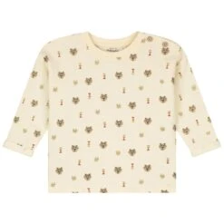 Prénatal Baby Shirt Lange Mouwen Printopdruk Beige