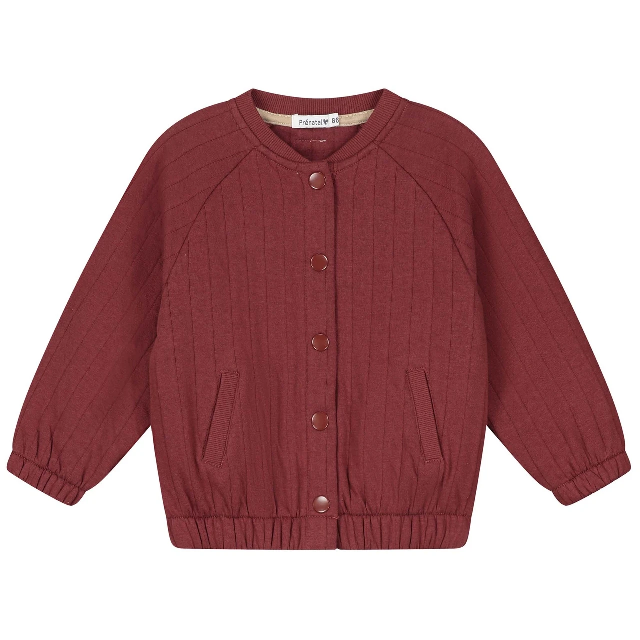 Prénatal Peuter Vest Lange Mouwen Effen Rood 1 Prénatal Peuter Vest Lange Mouwen Effen Rood