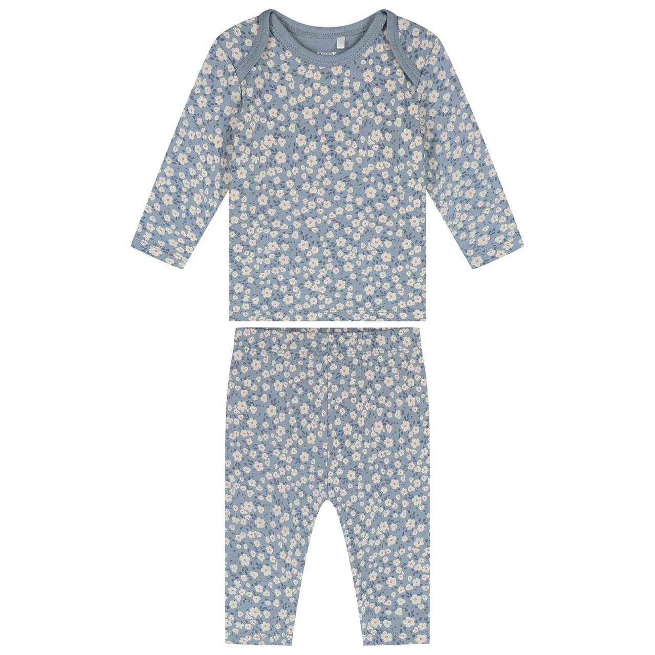 Prénatal Baby Pyjama Bloem Blauw 1 Prénatal Baby Pyjama Bloem Blauw