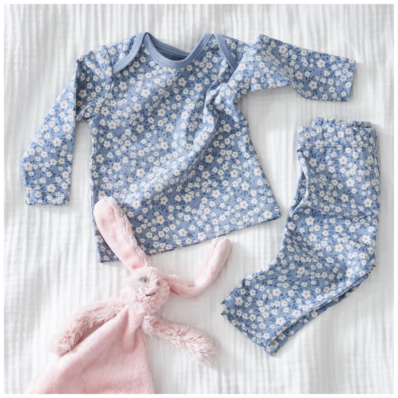Prénatal Baby Pyjama Bloem Blauw 4 Prénatal Baby Pyjama Bloem Blauw - Afbeelding 4