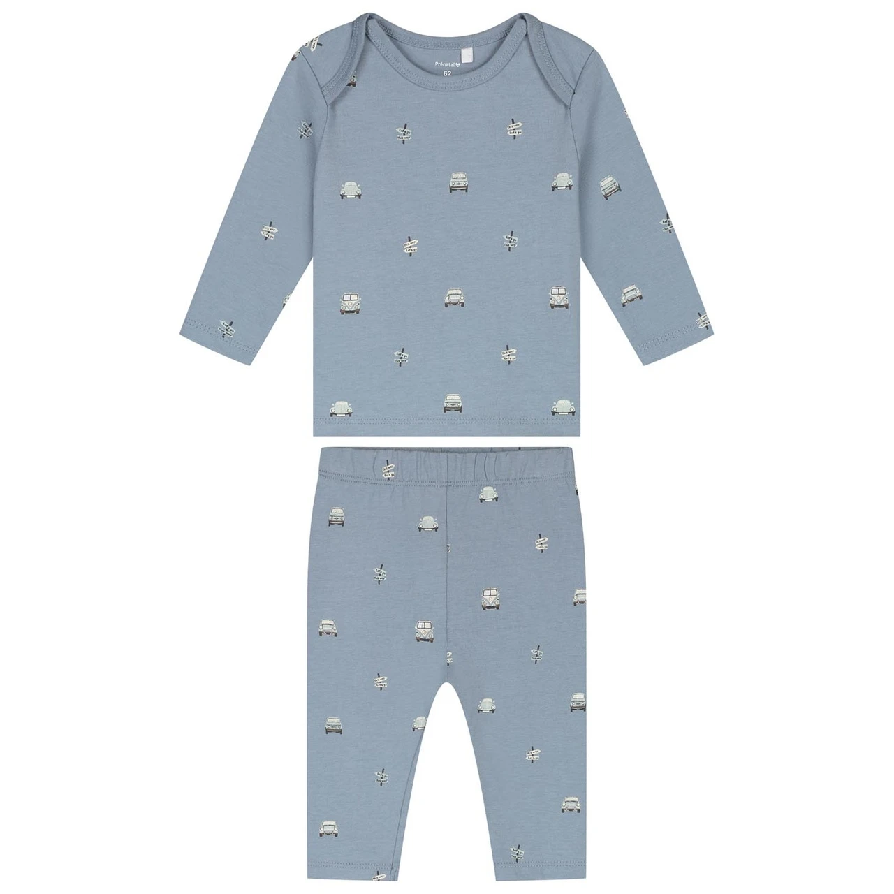 Prénatal Baby Pyjama Retro Auto Blauw 1 Prénatal Baby Pyjama Retro Auto Blauw