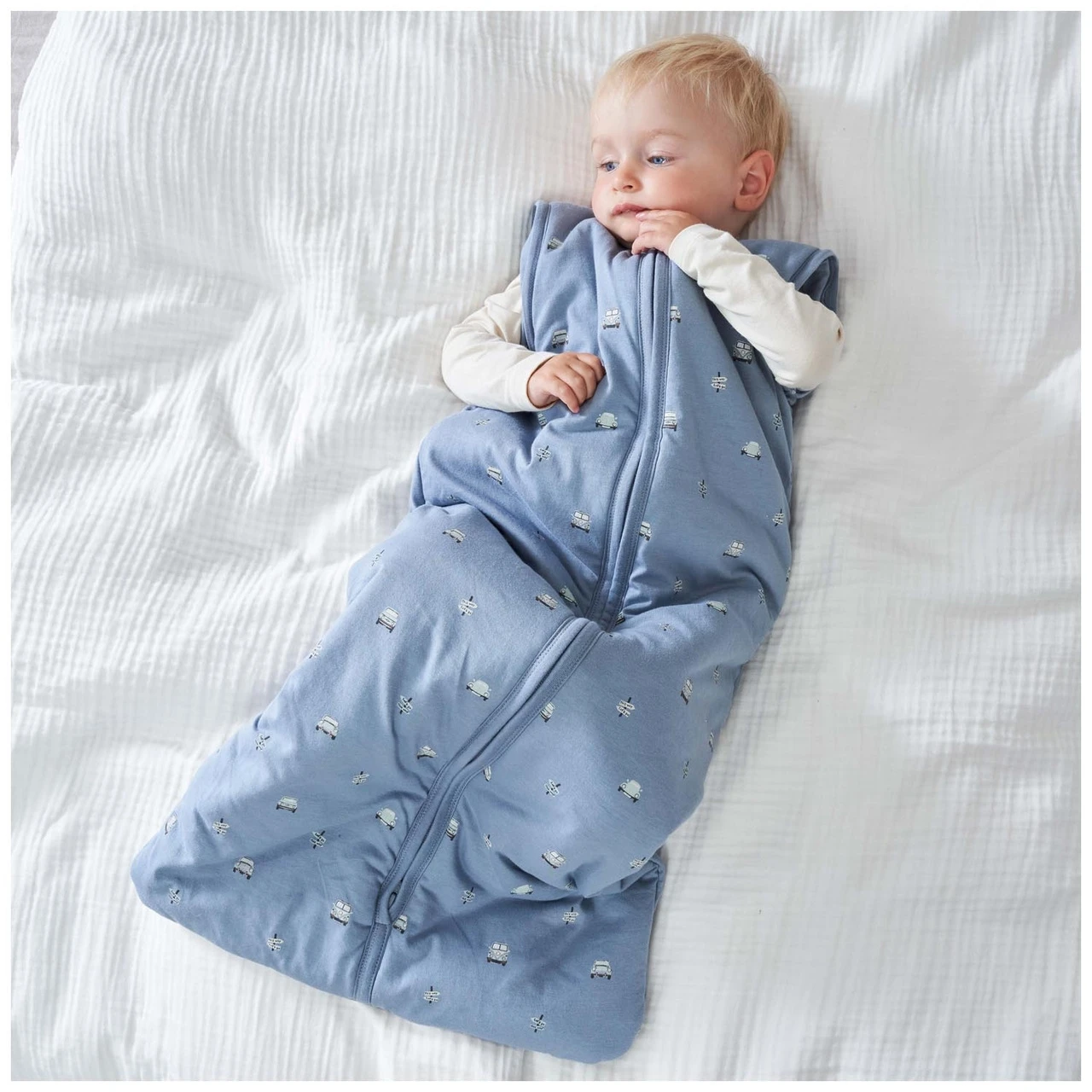 Prénatal Slaapzak Retro Auto Blauw 4 Prénatal Slaapzak Retro Auto Blauw - Afbeelding 4