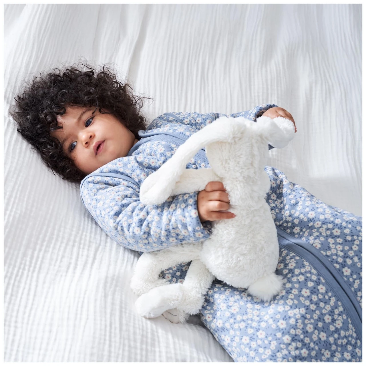 Prénatal Slaapzak Bloem Blauw 4 Prénatal Slaapzak Bloem Blauw - Afbeelding 4