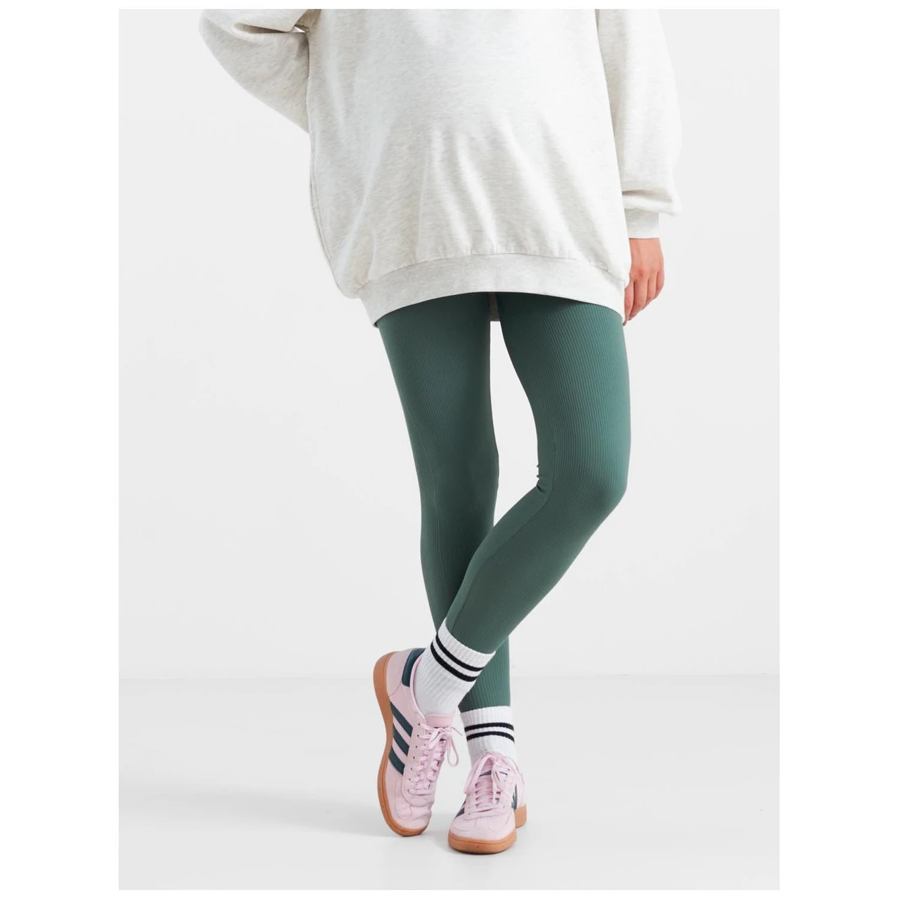 Prénatal Zwangerschapslegging Lang Effen Groen 1 Prénatal Zwangerschapslegging Lang Effen Groen