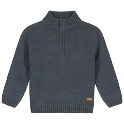 Prénatal Peuter Trui Lange Mouwen Effen Grijs