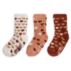 Prénatal Kinder Huissokken 3 Paar Hartjes Print Oranje