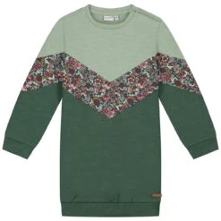 Prénatal Baby Jurk Lange Mouwen Bloemen Groen