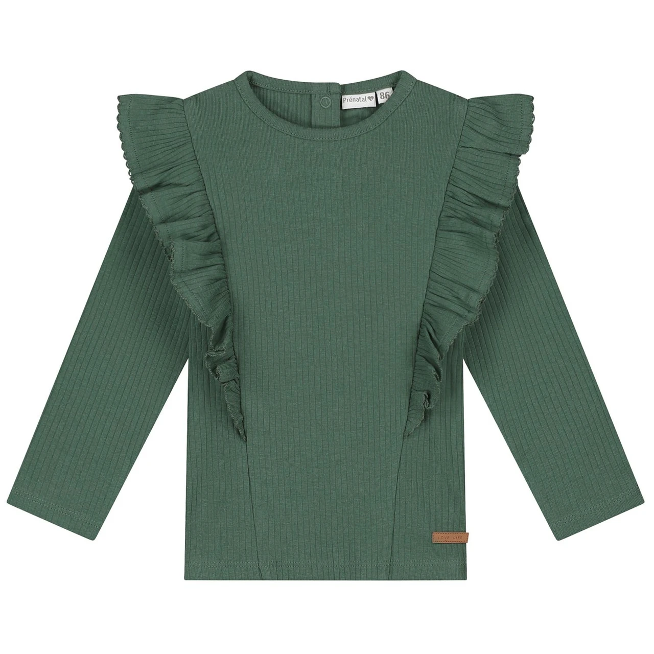 Prénatal Peuter Shirt Lange Mouwen Effen Groen 1 Prénatal Peuter Shirt Lange Mouwen Effen Groen