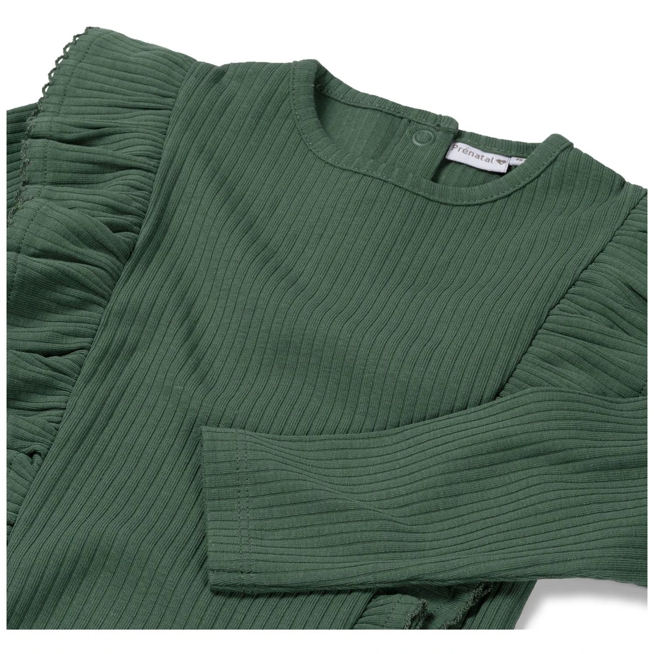 Prénatal Peuter Shirt Lange Mouwen Effen Groen 3 Prénatal Peuter Shirt Lange Mouwen Effen Groen - Afbeelding 3