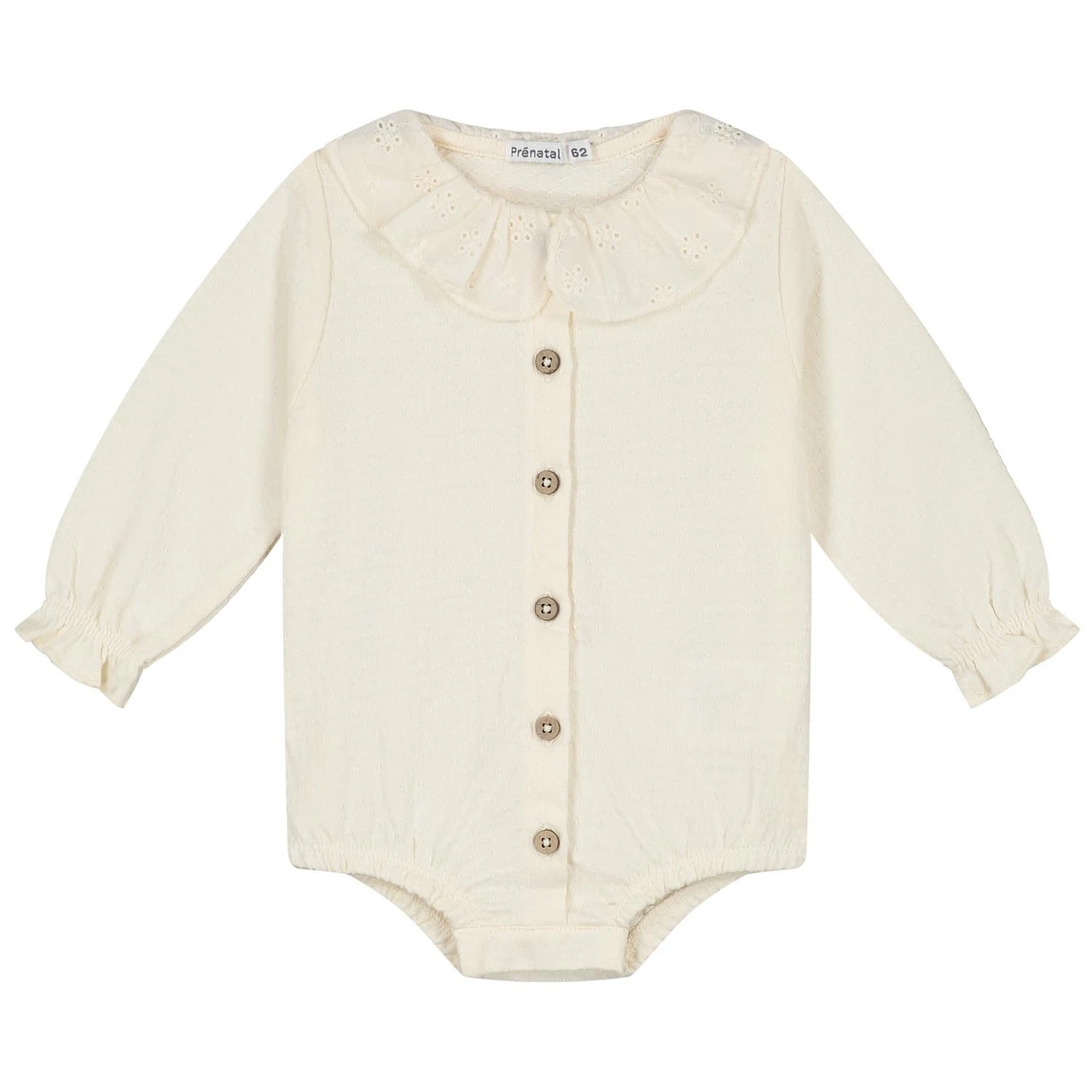 Prénatal Baby Body Lange Mouwen Effen Wit 1 Prénatal Baby Body Lange Mouwen Effen Wit