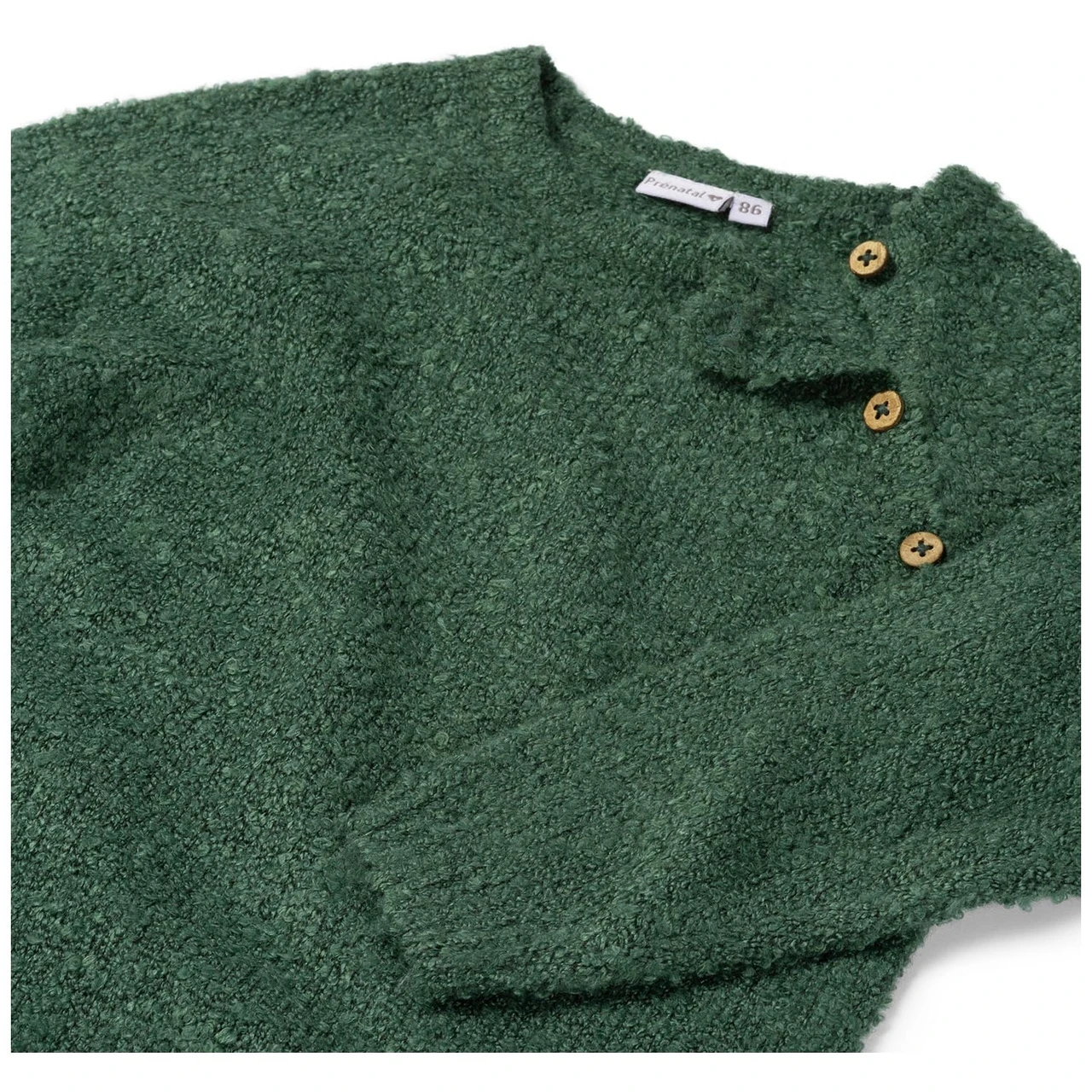 Prénatal Peuter Jurk Lange Mouwen Effen Groen 3 Prénatal Peuter Jurk Lange Mouwen Effen Groen - Afbeelding 3