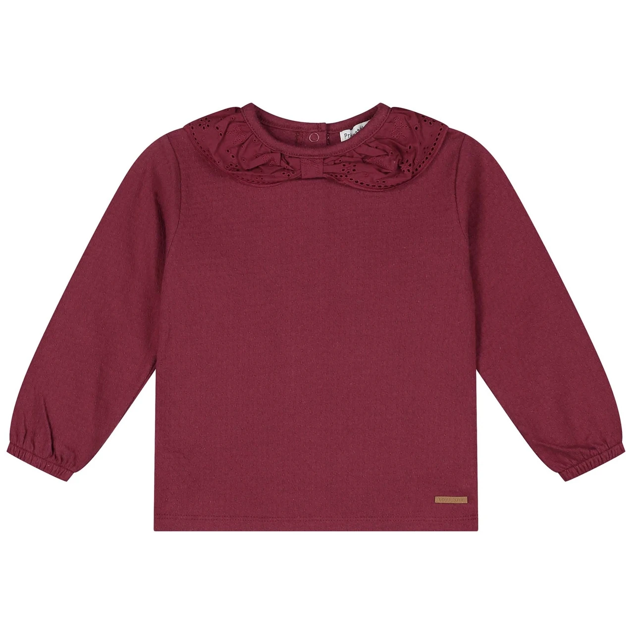 Prénatal Baby Shirt Lange Mouwen Effen Rood 1 Prénatal Baby Shirt Lange Mouwen Effen Rood