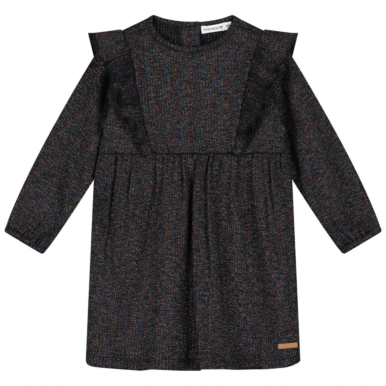 Prénatal Baby Jurk Glitter Lange Mouwen Effen Zwart 1 Prénatal Baby Jurk Glitter Lange Mouwen Effen Zwart