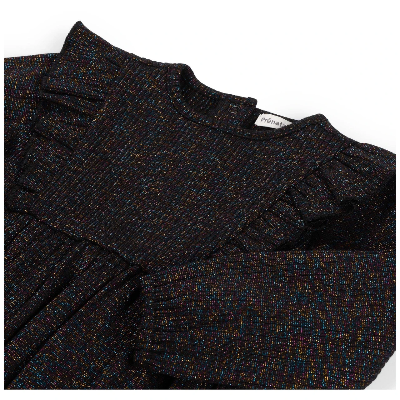 Prénatal Peuter Jurk Glitter Lange Mouwen Effen Zwart 3 Prénatal Peuter Jurk Glitter Lange Mouwen Effen Zwart - Afbeelding 3