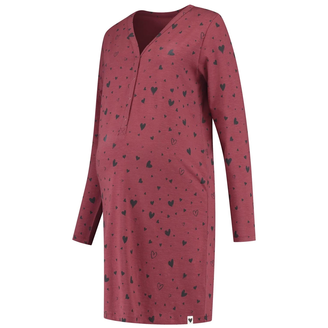 Prénatal Zwangerschapspyjama Lange Mouwen All Over Print Rood 1 Prénatal Zwangerschapspyjama Lange Mouwen All Over Print Rood