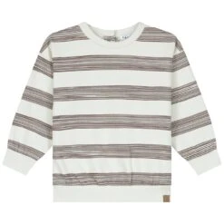 Prénatal Peuter Sweater Lange Mouwen Strepen Bruin