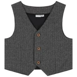 Prenatal 29 Prénatal Baby Gilet Mouwloos All Over Print Grijs