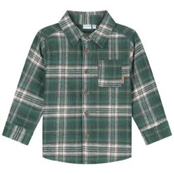 Prénatal Peuter Blouse Lange Mouwen Ruit Groen