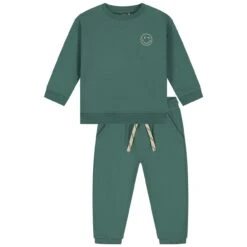 Prénatal Peuter Joggingpak Lange Mouwen Effen Groen