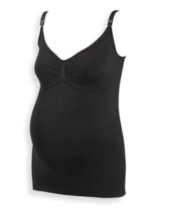 Prénatal Voedingstop Seamless Spaghettibandjeszwart